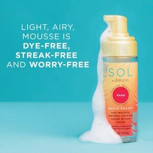 SOL by Jergens Deep Water Self Tanner Mousse, Deep Color, 5oz